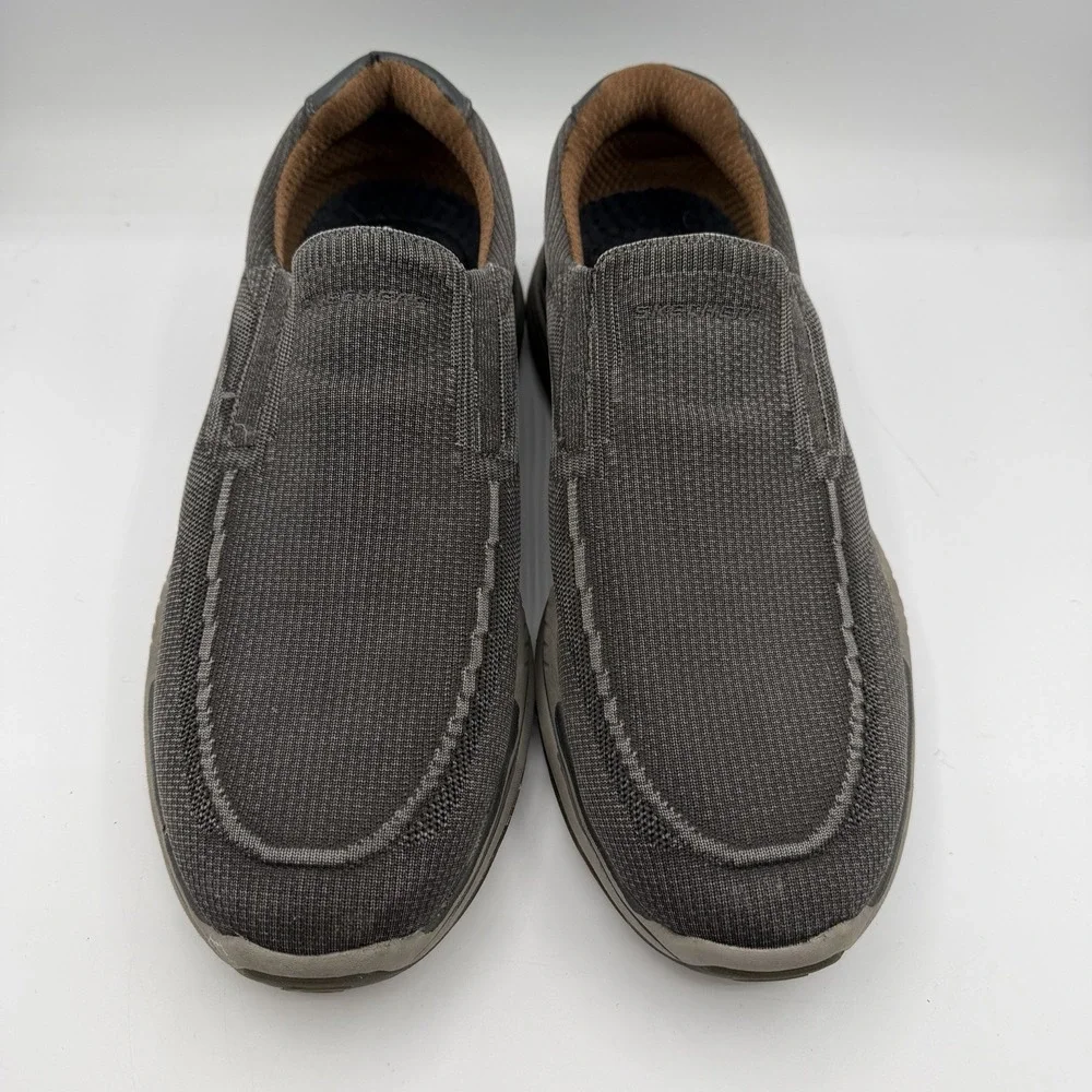 Skechers Expected 2.0 Cowen Shoes Mens‎ 13 Black Slip On Comfort Loafers 204478